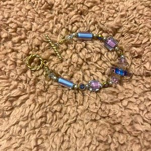 beaded toggle bracelet